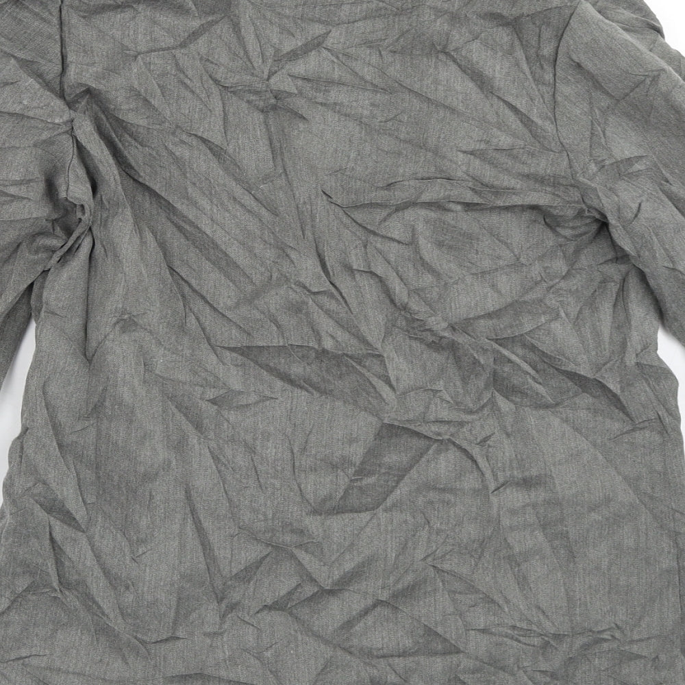 Divided Womens Grey Striped  Jacket Blazer Size 10