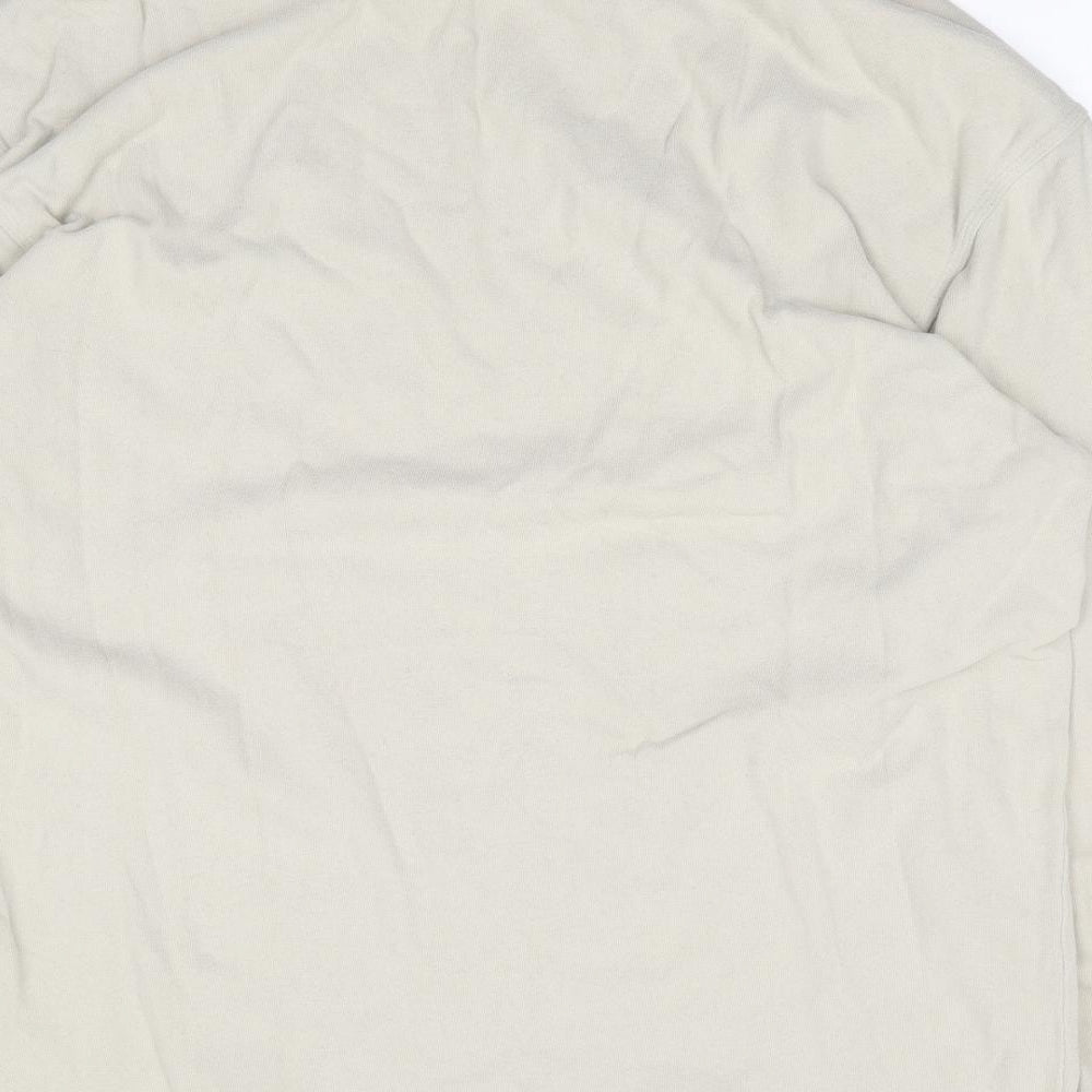 Timbaland Mens Beige Roll Neck  Cotton Pullover Jumper Size L