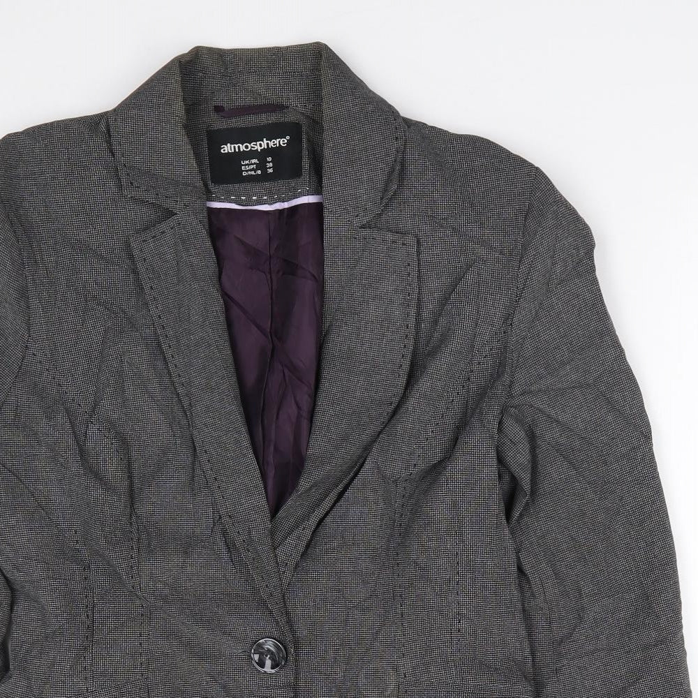 Primark Womens Black  Polyester Jacket Suit Jacket Size 10