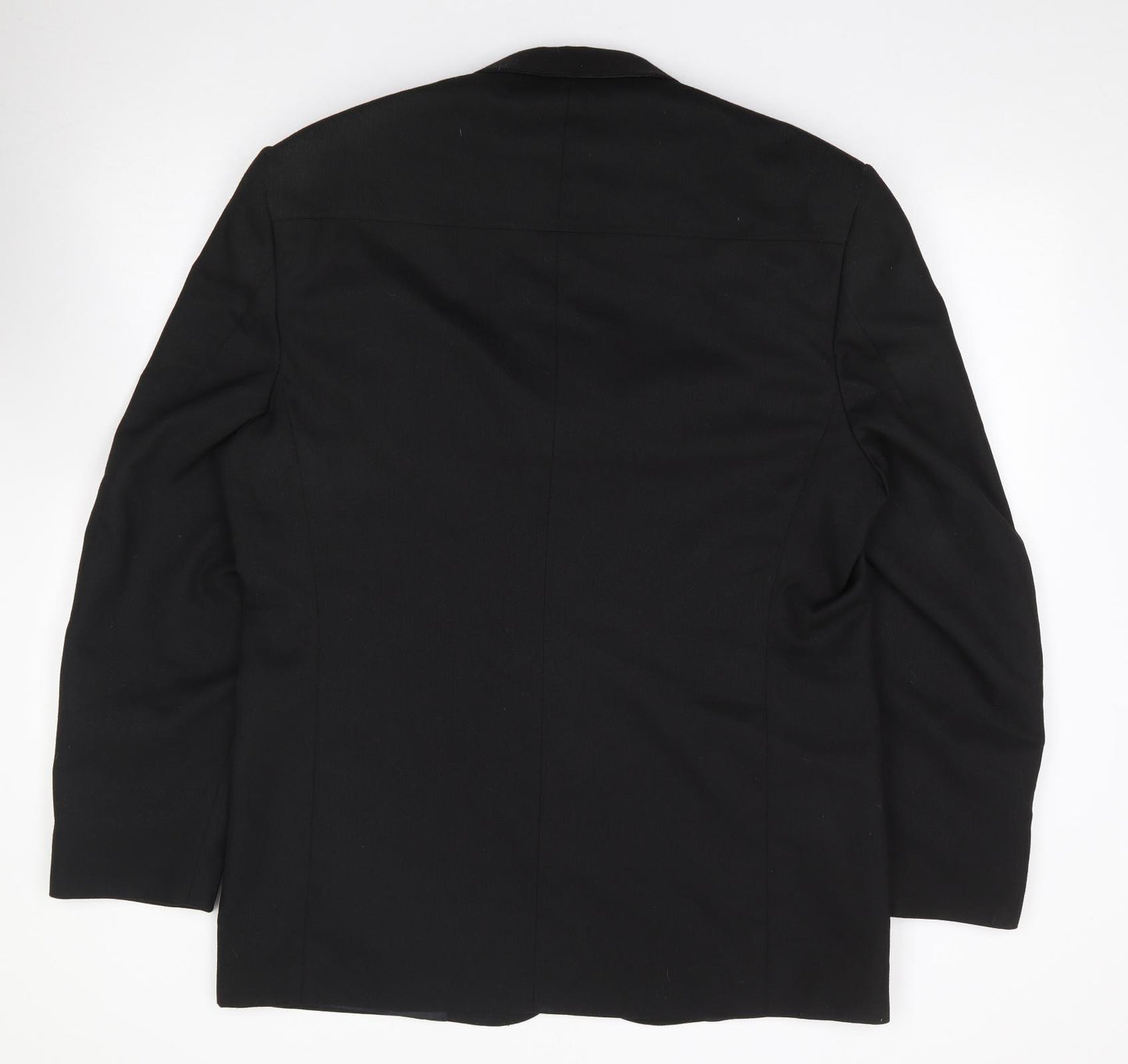 Armando Mens Black  Polyester Jacket Suit Jacket Size 42