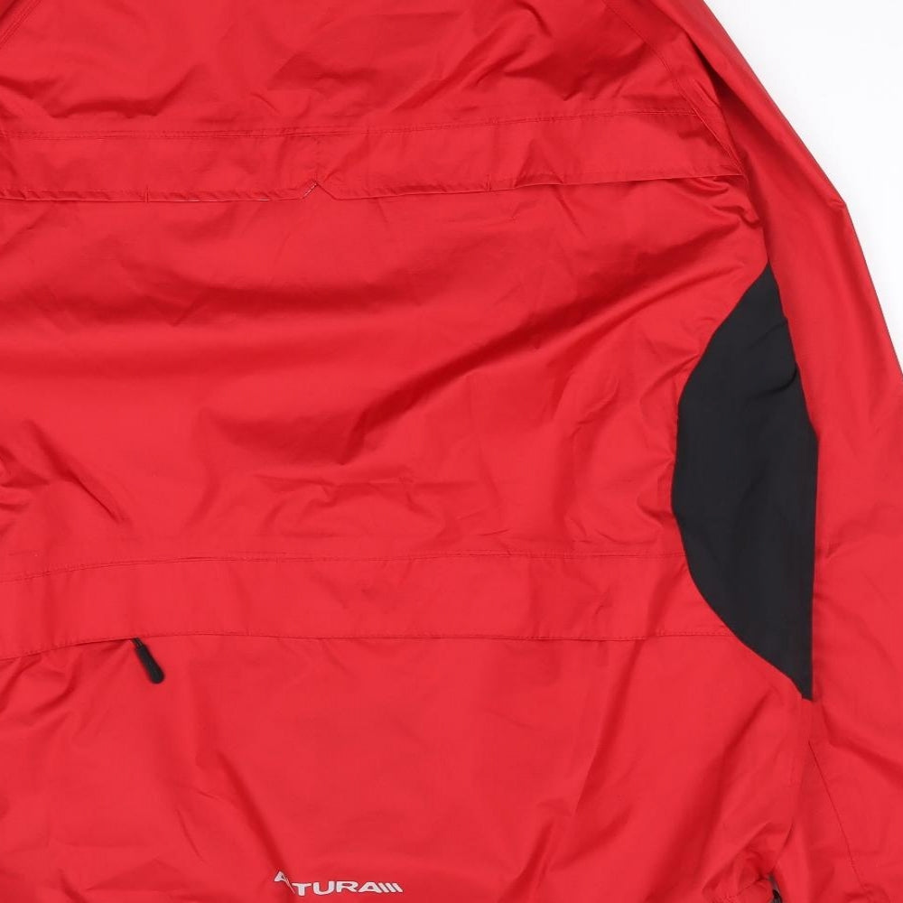 Altura Mens Red   Rain Coat Jacket Size L  Zip