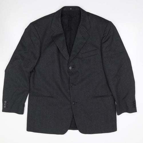 Ciro Citterio Mens Grey  Viscose Jacket Suit Jacket Size 42