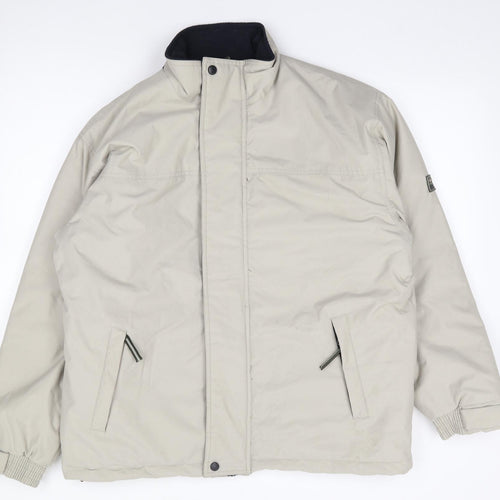Cedarwood State Mens Beige   Rain Coat Coat Size M  Zip