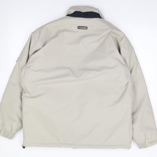 Cedarwood State Mens Beige   Rain Coat Coat Size M  Zip