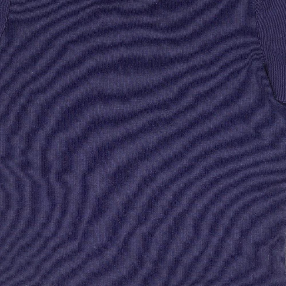 Bonmarché Womens Blue  Polyester Jersey T-Shirt Size M Round Neck