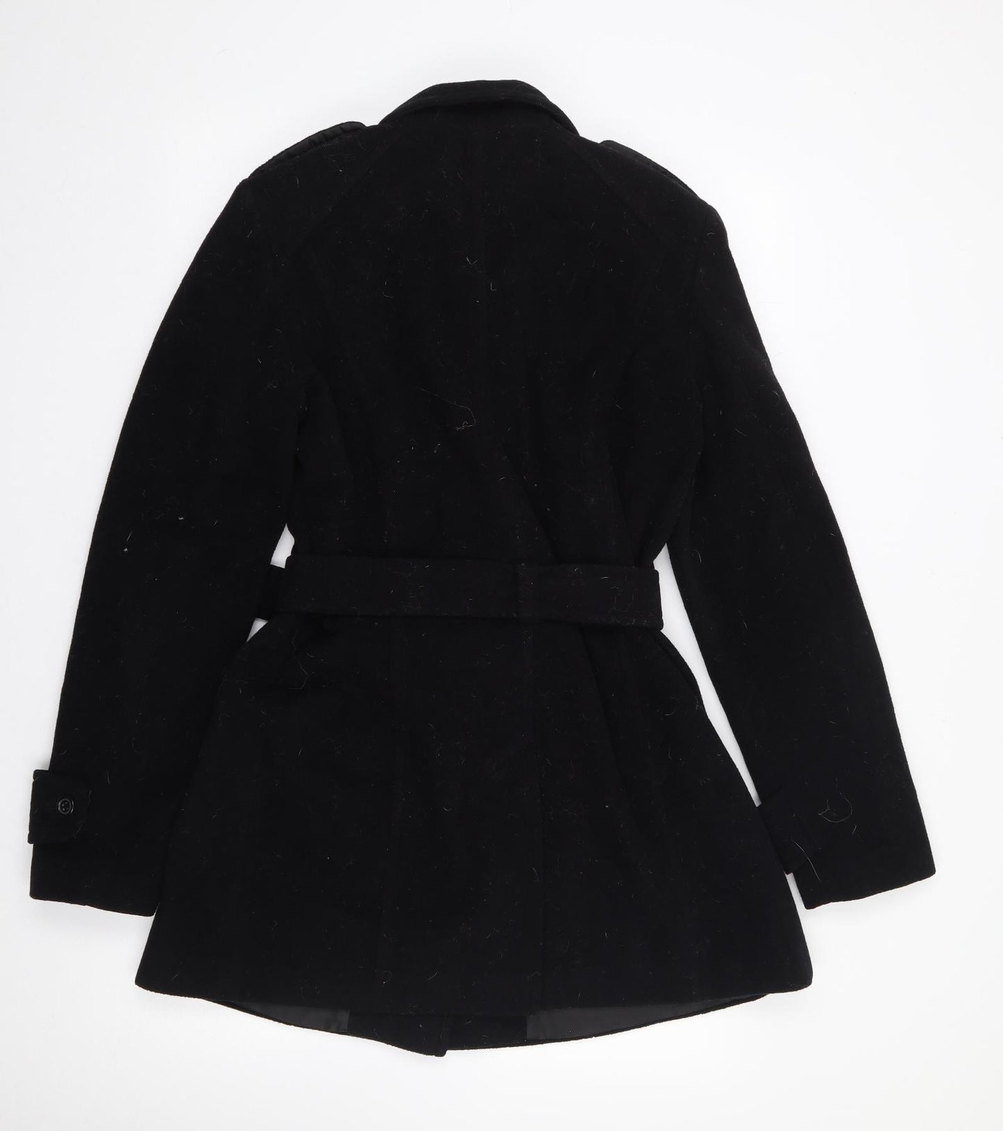 Dorothy Perkins  Womens Black   Military Jacket Coat Size 12  Button