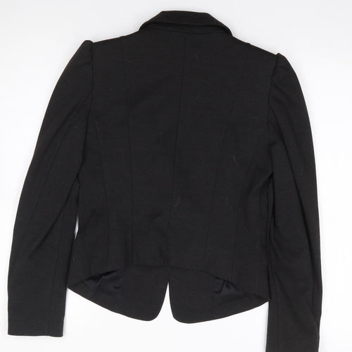 H&M  Womens Grey  Polyester Jacket Suit Jacket Size 8