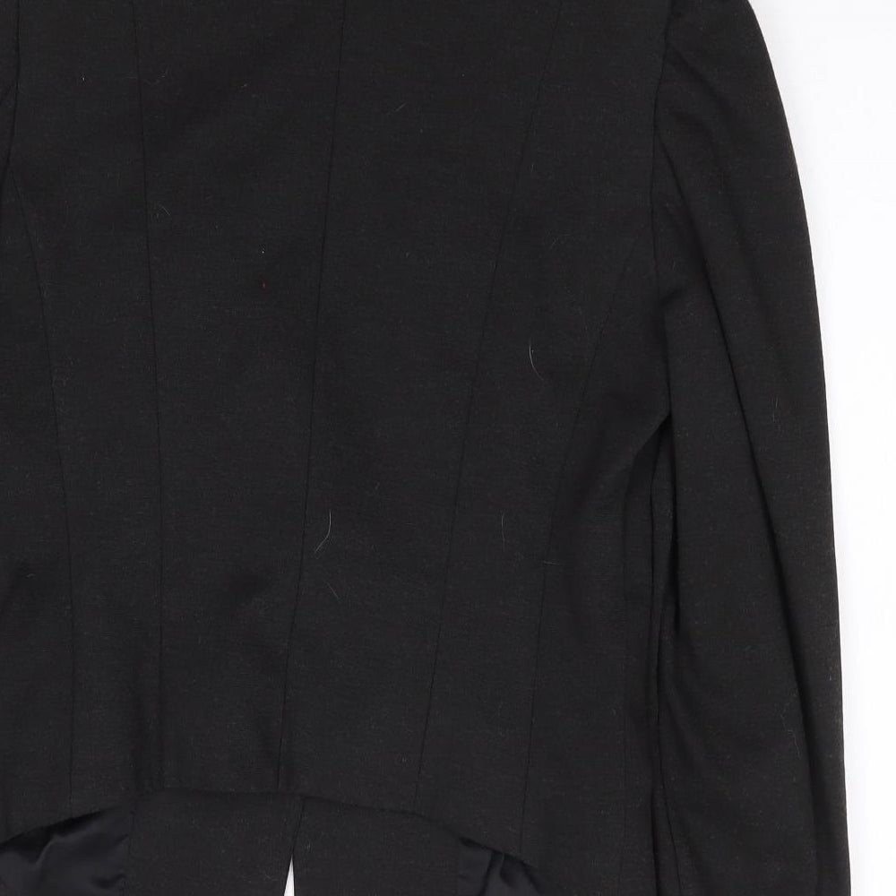 H&M  Womens Grey  Polyester Jacket Suit Jacket Size 8