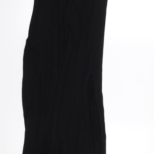 Boohoo Womens Black  Viscose Maxi  Size 10  Round Neck Pullover