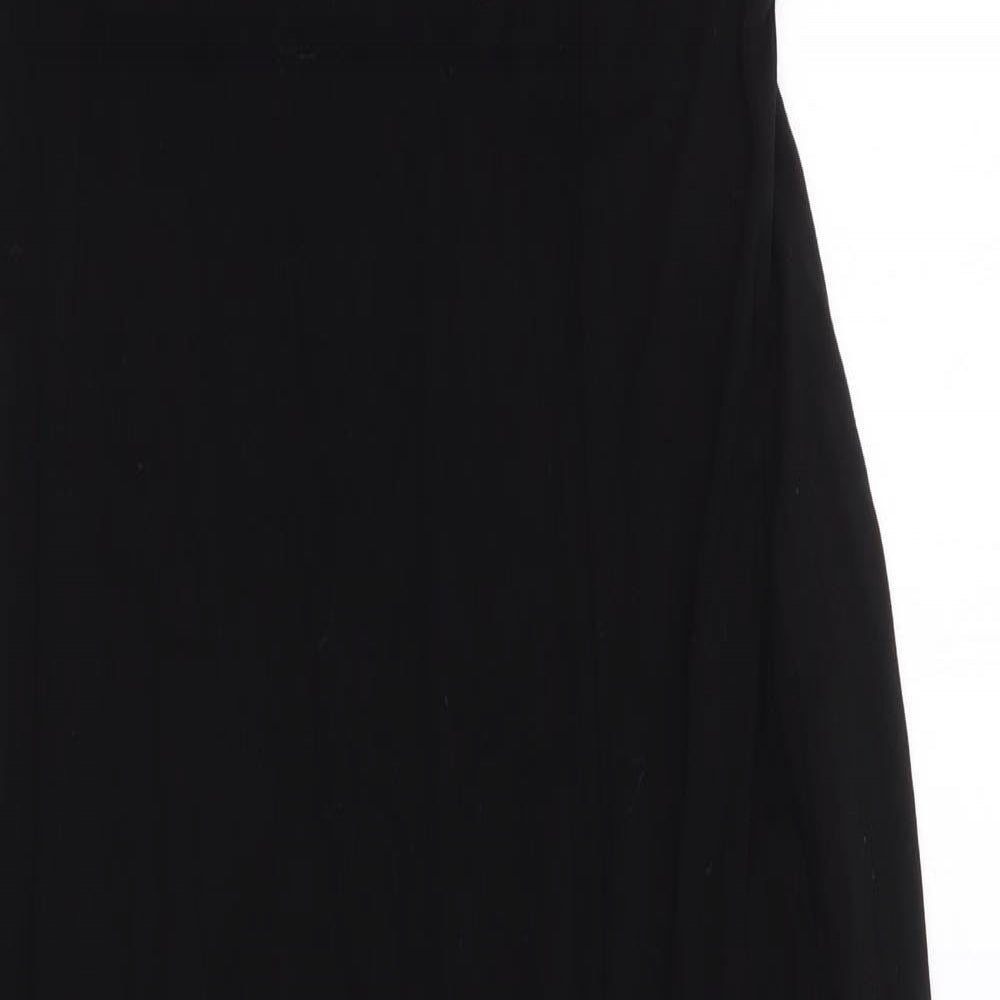 Boohoo Womens Black  Viscose Maxi  Size 10  Round Neck Pullover