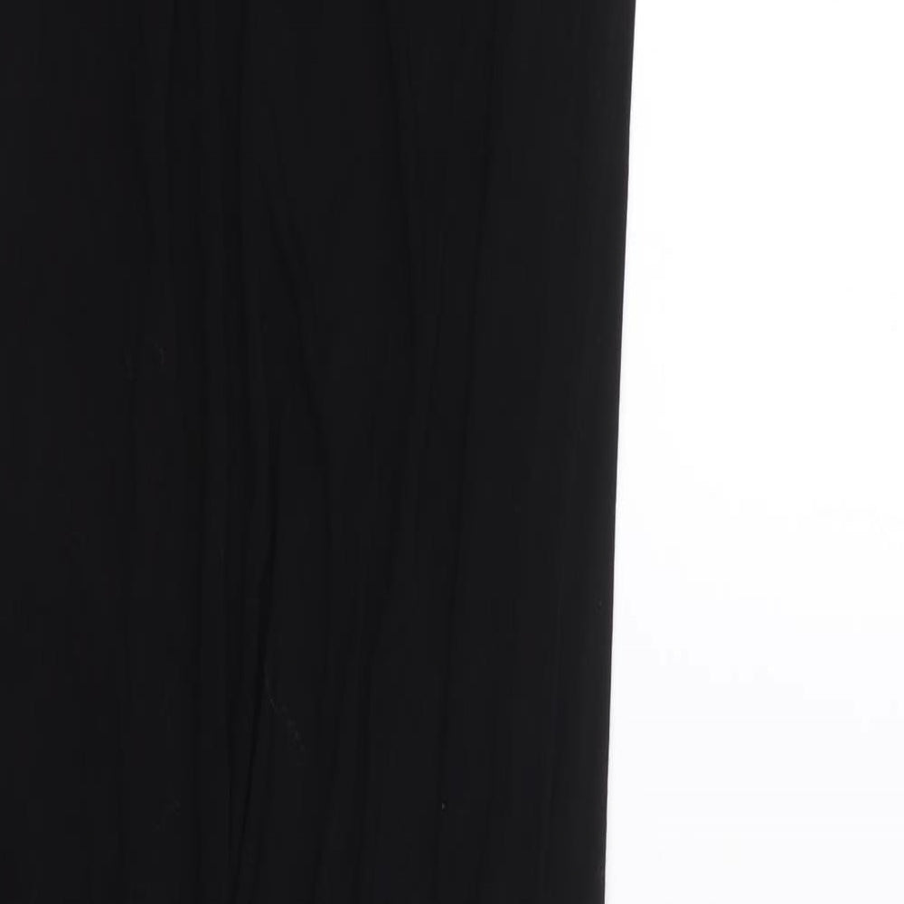 Boohoo Womens Black  Viscose Maxi  Size 10  Round Neck Pullover