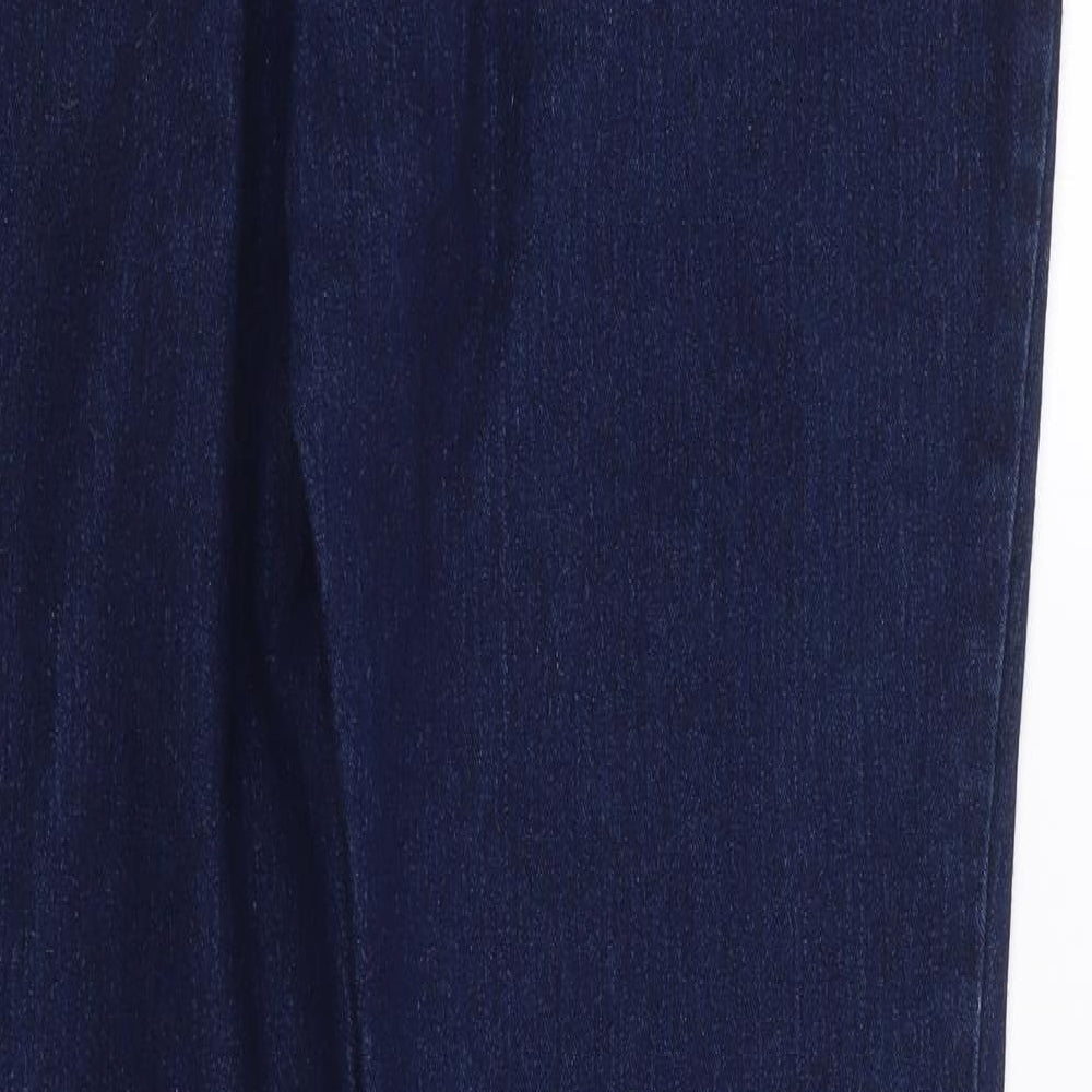 H&M  Womens Blue  Cotton Skinny Jeans Size 32 L29 in Regular Zip