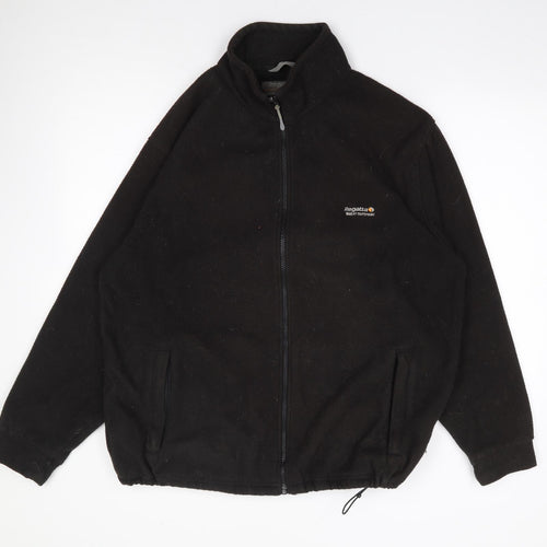 Regatta Mens Black  Polyester Full Zip Sweatshirt Size L