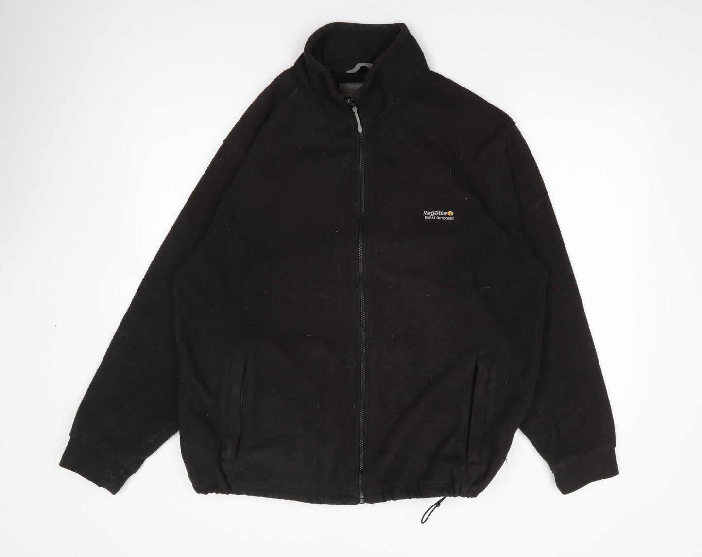 Regatta Mens Black  Polyester Full Zip Sweatshirt Size L