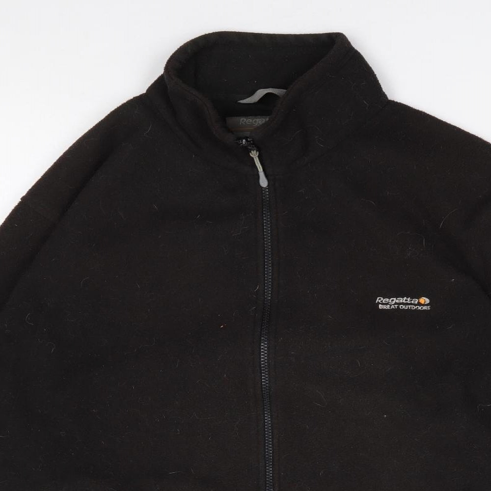 Regatta Mens Black  Polyester Full Zip Sweatshirt Size L