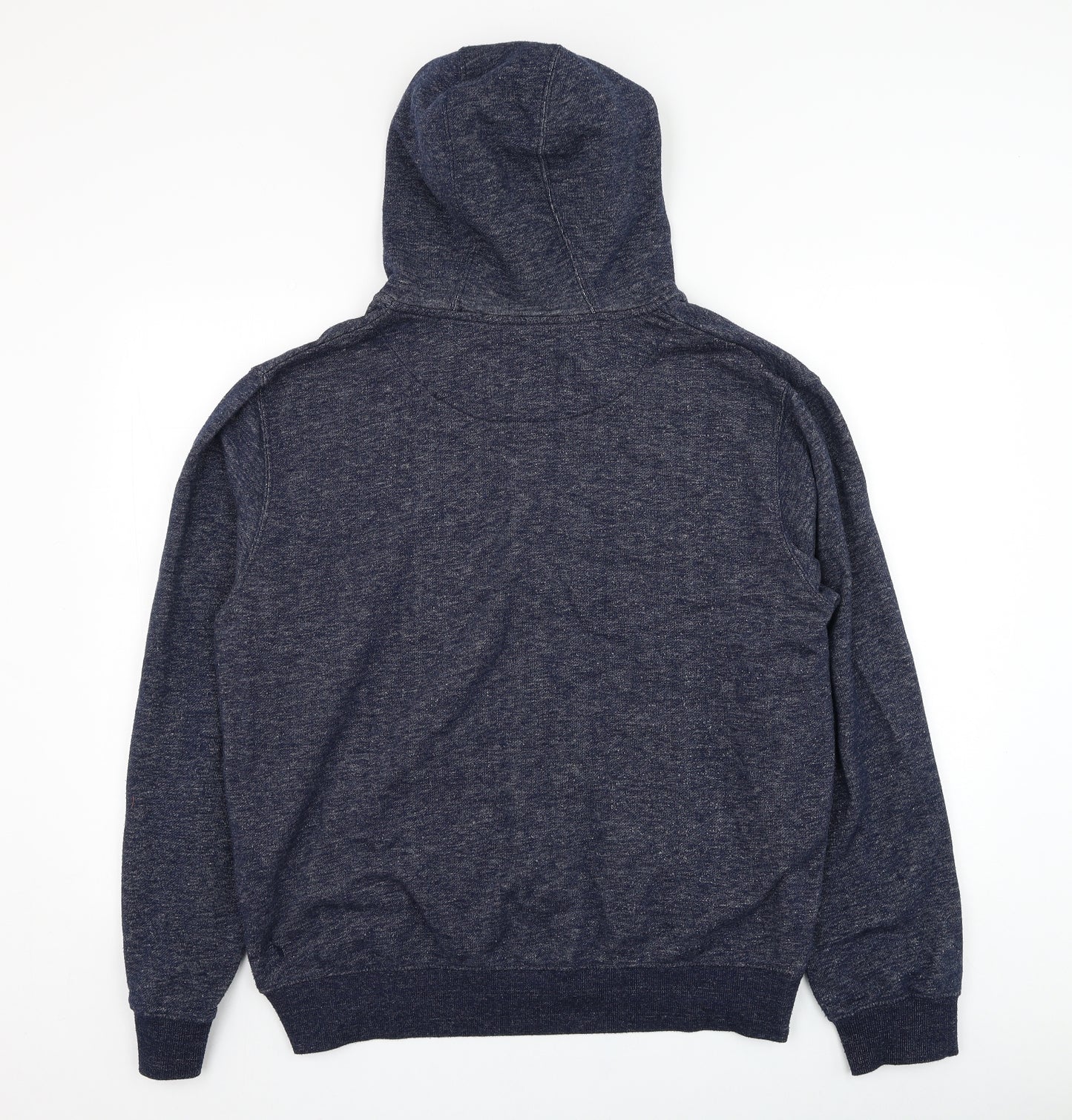F&F Mens Blue  Cotton Full Zip Hoodie Size L