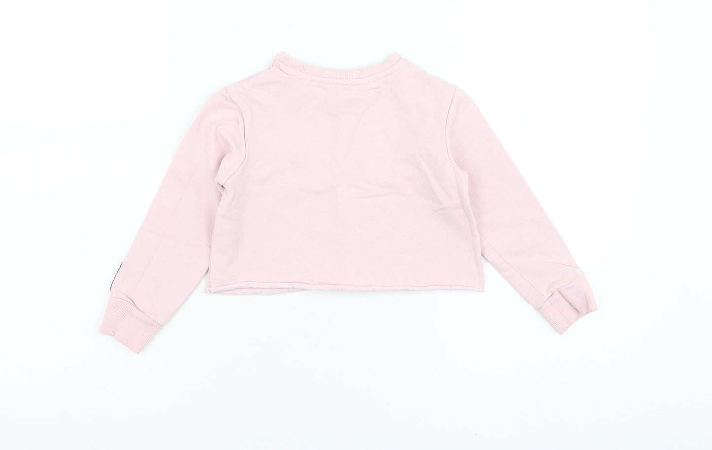 George Girls Pink  Cotton Pullover Sweatshirt Size 4-5 Years  Pullover - Follow your heart