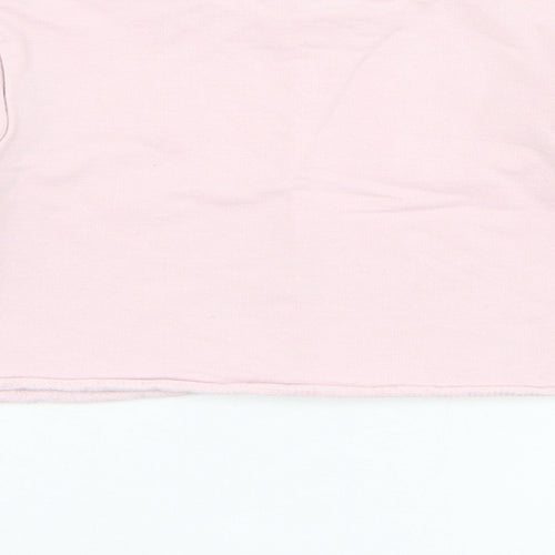 George Girls Pink  Cotton Pullover Sweatshirt Size 4-5 Years  Pullover - Follow your heart