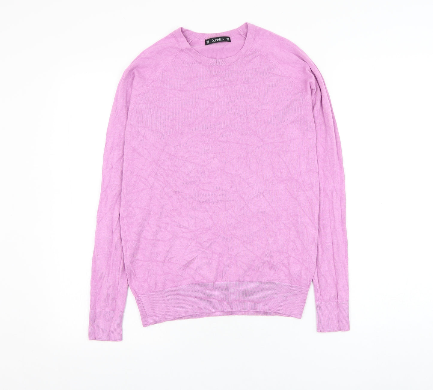 Dunnes Stores Womens Purple Round Neck  Viscose  Jumper Size M