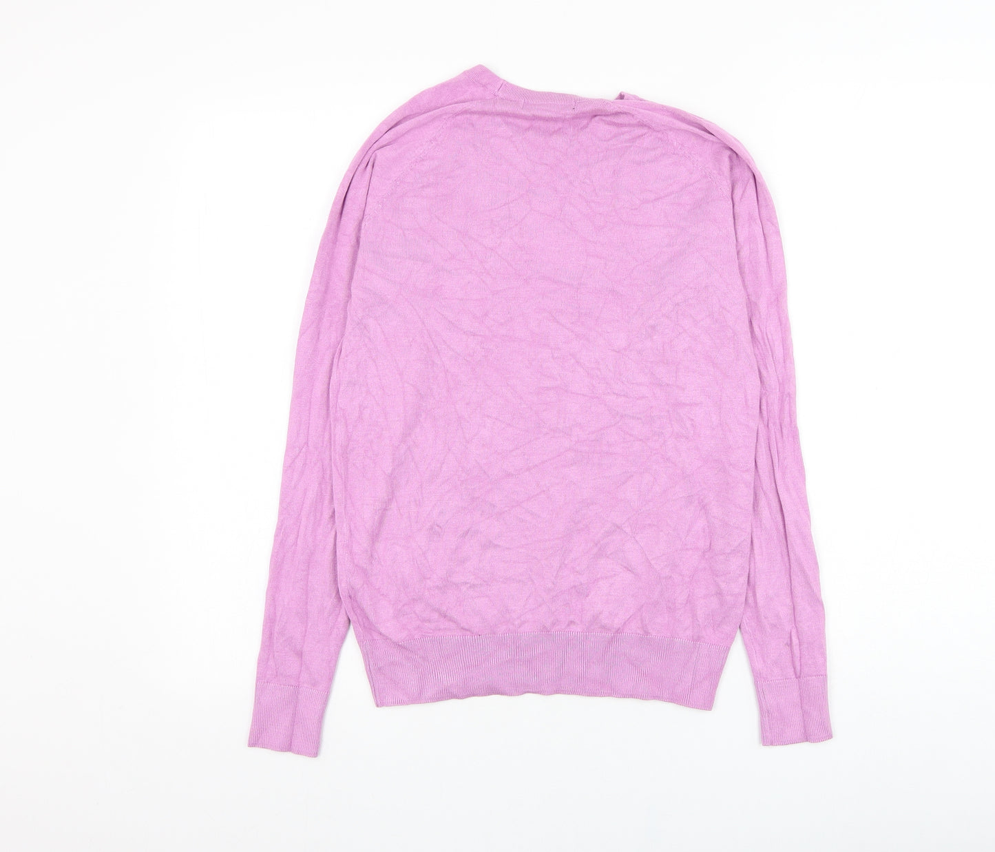 Dunnes Stores Womens Purple Round Neck  Viscose  Jumper Size M