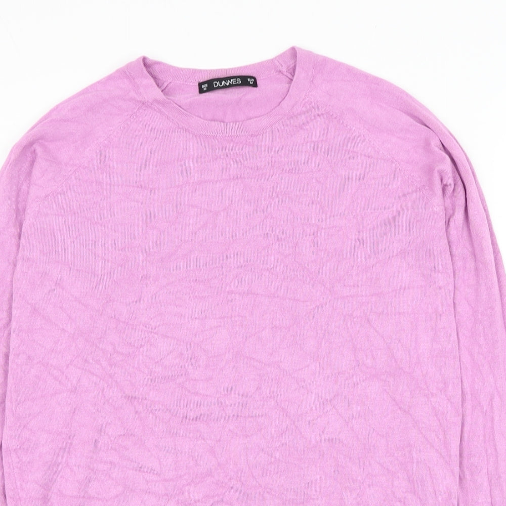 Dunnes Stores Womens Purple Round Neck  Viscose  Jumper Size M