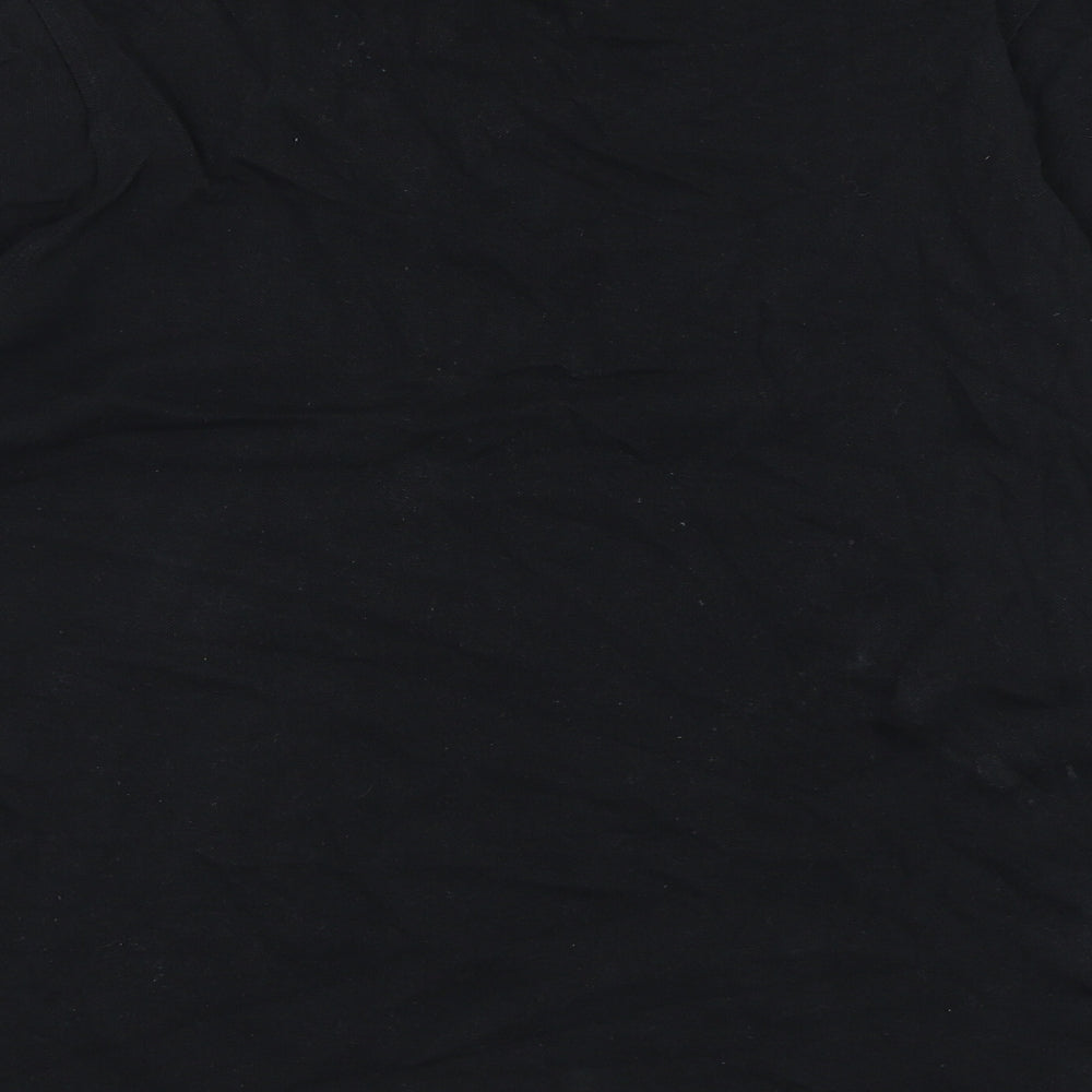 Crosshatch Mens Black  Cotton  Polo Size S Collared Pullover