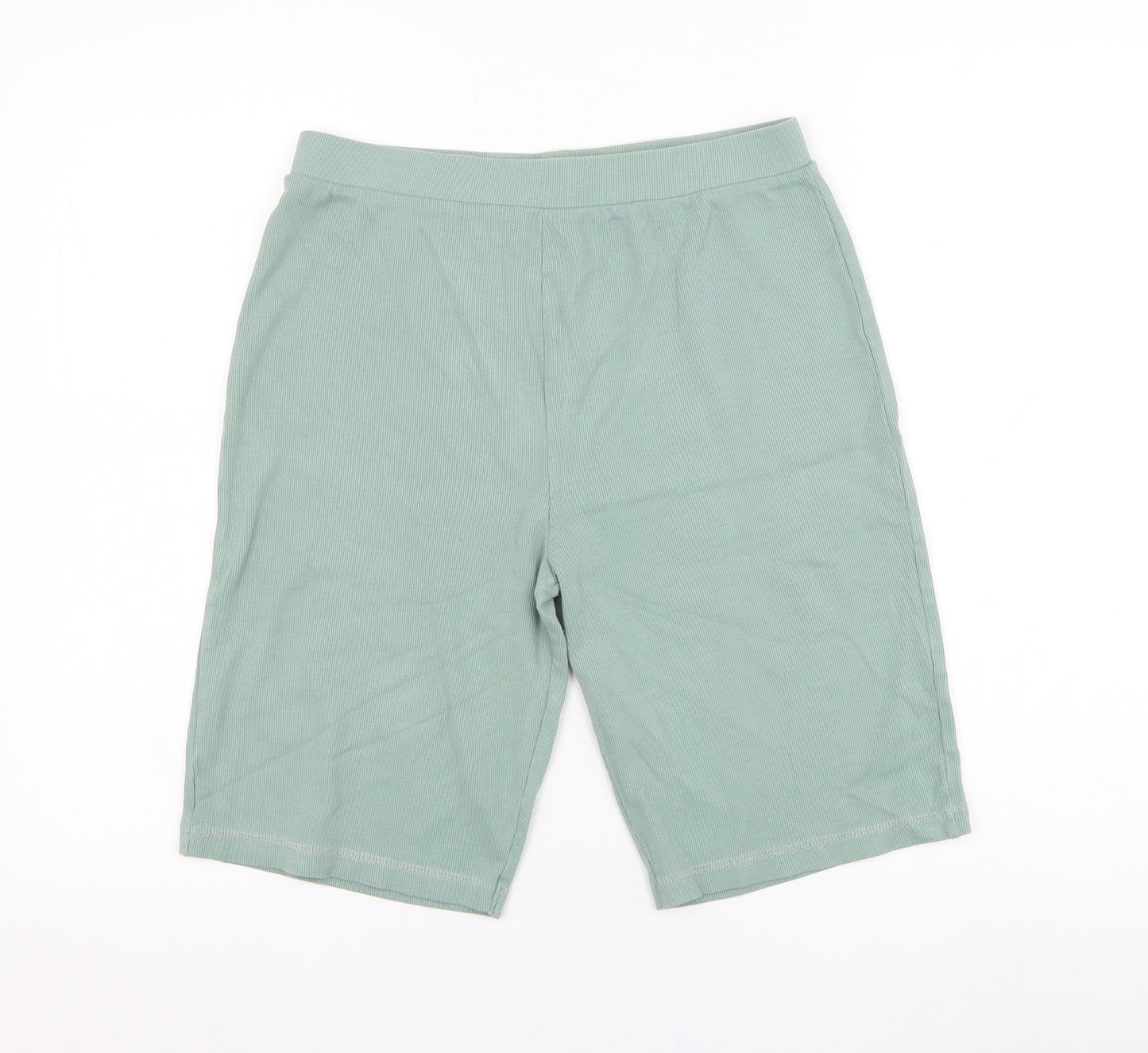 George Girls Green  Cotton Biker Shorts Size 15-16 Years  Regular
