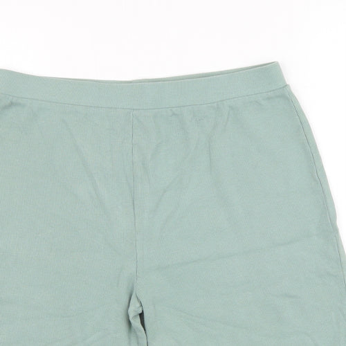 George Girls Green  Cotton Biker Shorts Size 15-16 Years  Regular