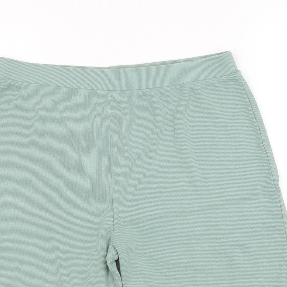 George Girls Green  Cotton Biker Shorts Size 15-16 Years  Regular