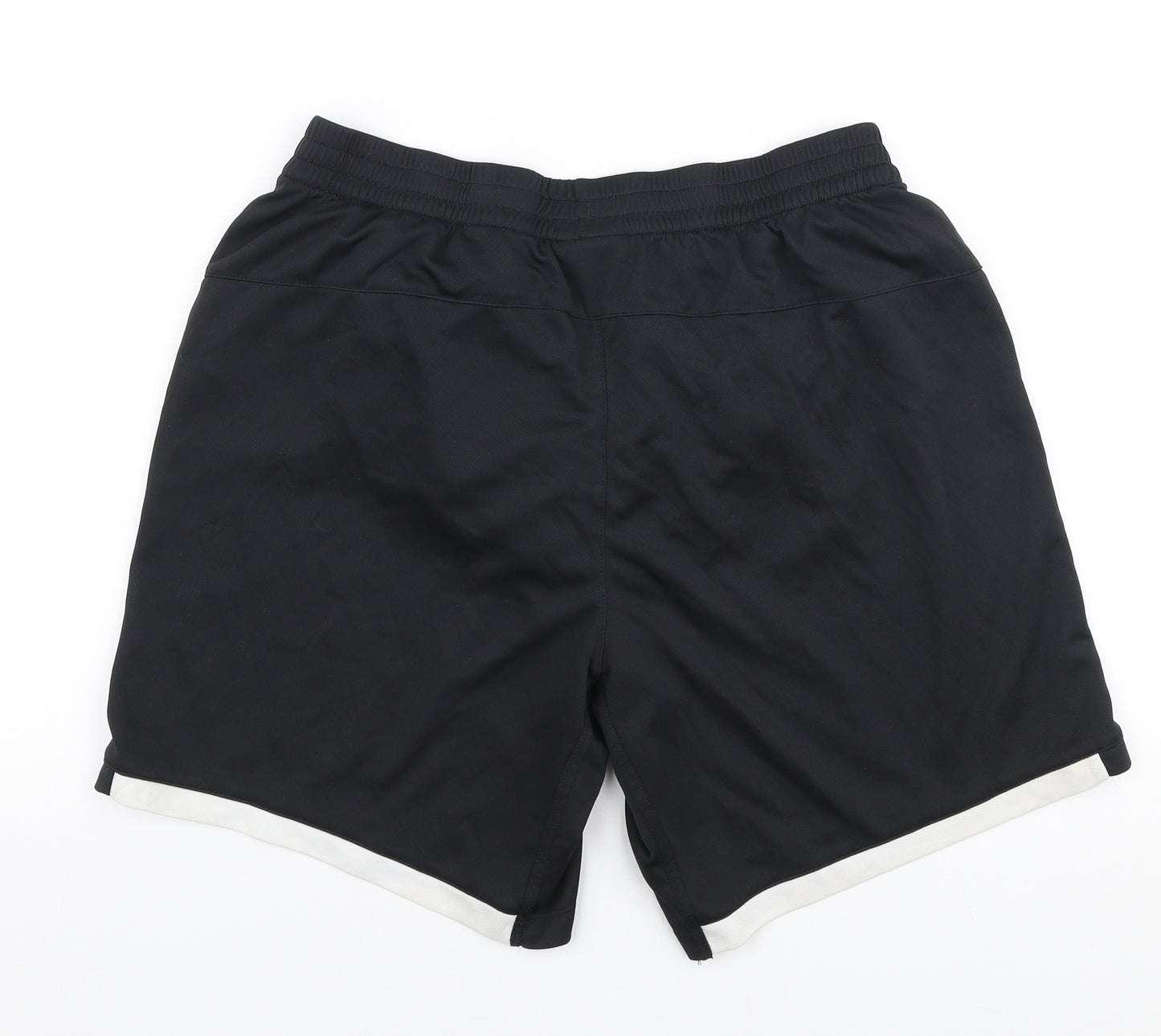 Umbro Mens Black  Polyester Sweat Shorts Size L L8 in Regular Drawstring