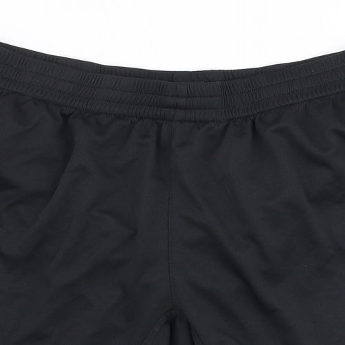 Umbro Mens Black  Polyester Sweat Shorts Size L L8 in Regular Drawstring