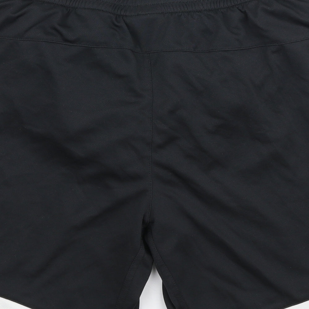 Umbro Mens Black  Polyester Sweat Shorts Size L L8 in Regular Drawstring