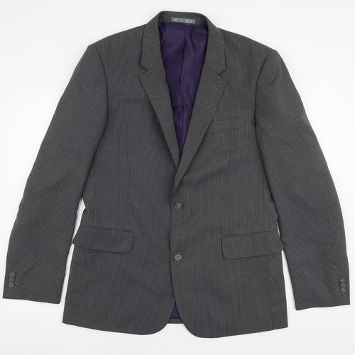 Taylor & Wright Mens Grey  Polyester Jacket Suit Jacket Size 40