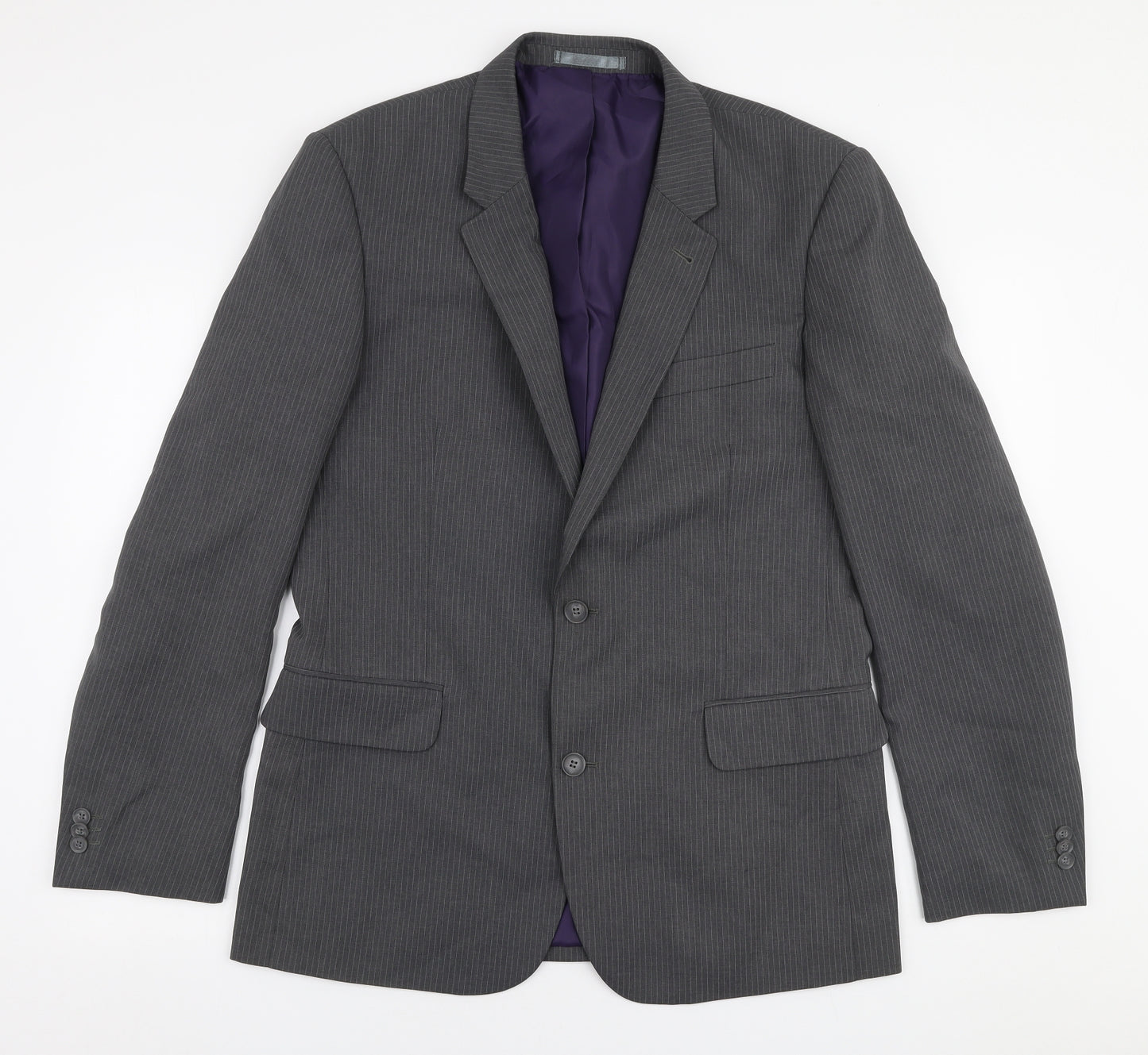 Taylor & Wright Mens Grey  Polyester Jacket Suit Jacket Size 40