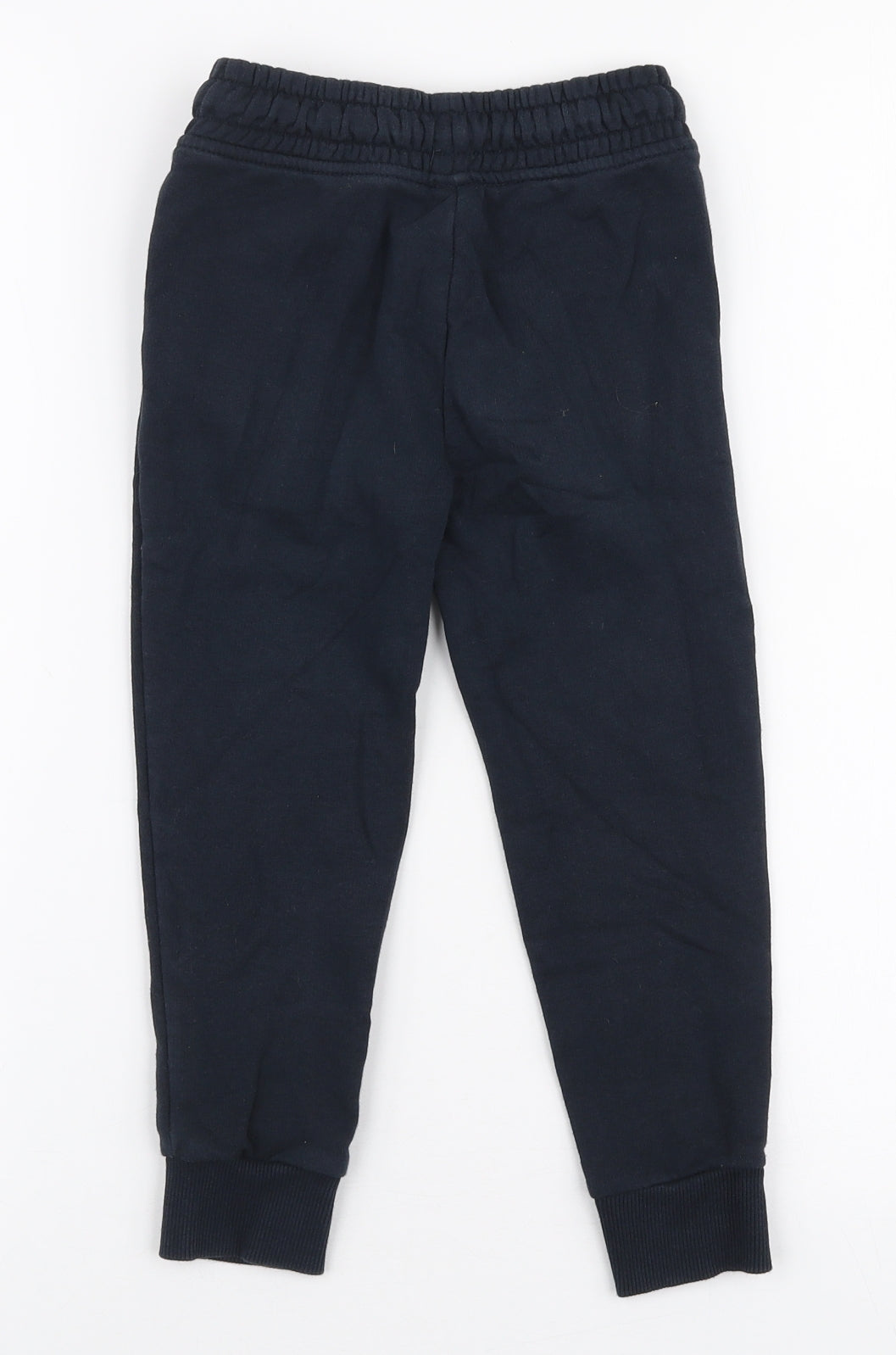 Dunnes Stores Boys Blue  Cotton Jogger Trousers Size 4 Years  Slim Drawstring