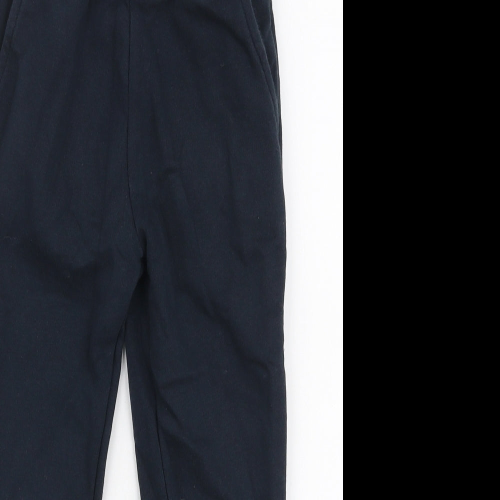Dunnes Stores Boys Blue  Cotton Jogger Trousers Size 4 Years  Slim Drawstring