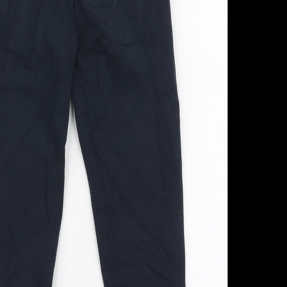 Dunnes Stores Boys Blue  Cotton Jogger Trousers Size 4 Years  Slim Drawstring