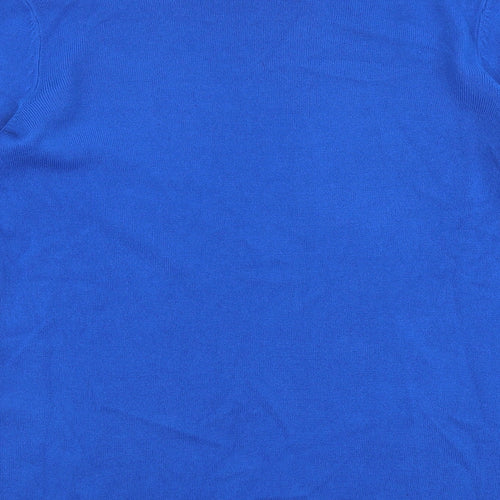 Primark Womens Blue Round Neck  Acrylic Pullover Jumper Size XS