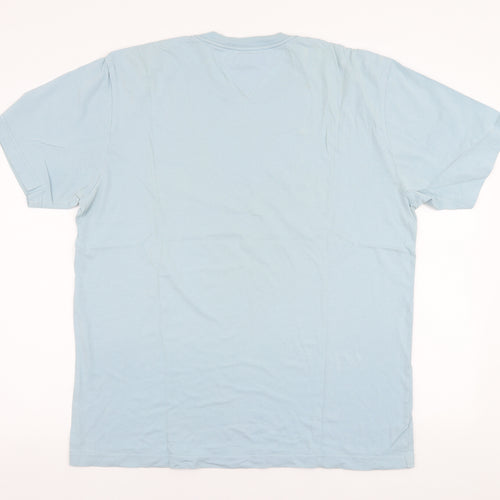 Tommy Hilfiger Mens Blue  Polyester  T-Shirt Size L Round Neck
