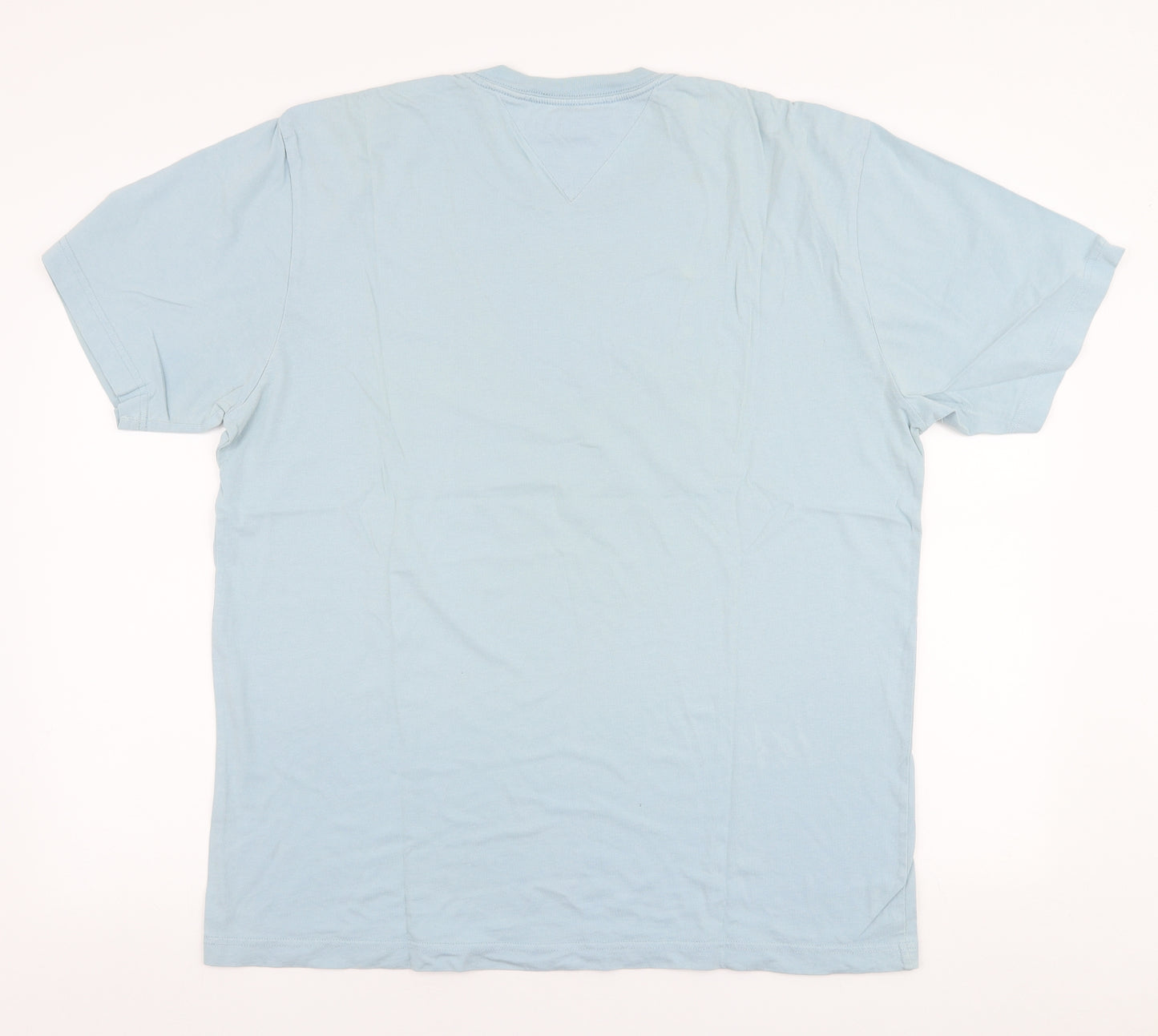 Tommy Hilfiger Mens Blue  Polyester  T-Shirt Size L Round Neck