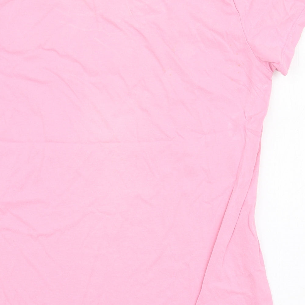Levi's Womens Pink  100% Cotton Jersey T-Shirt Size S Round Neck