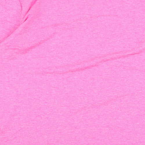 Dunnes Stores Womens Pink  Polyester Jersey T-Shirt Size M Round Neck Pullover