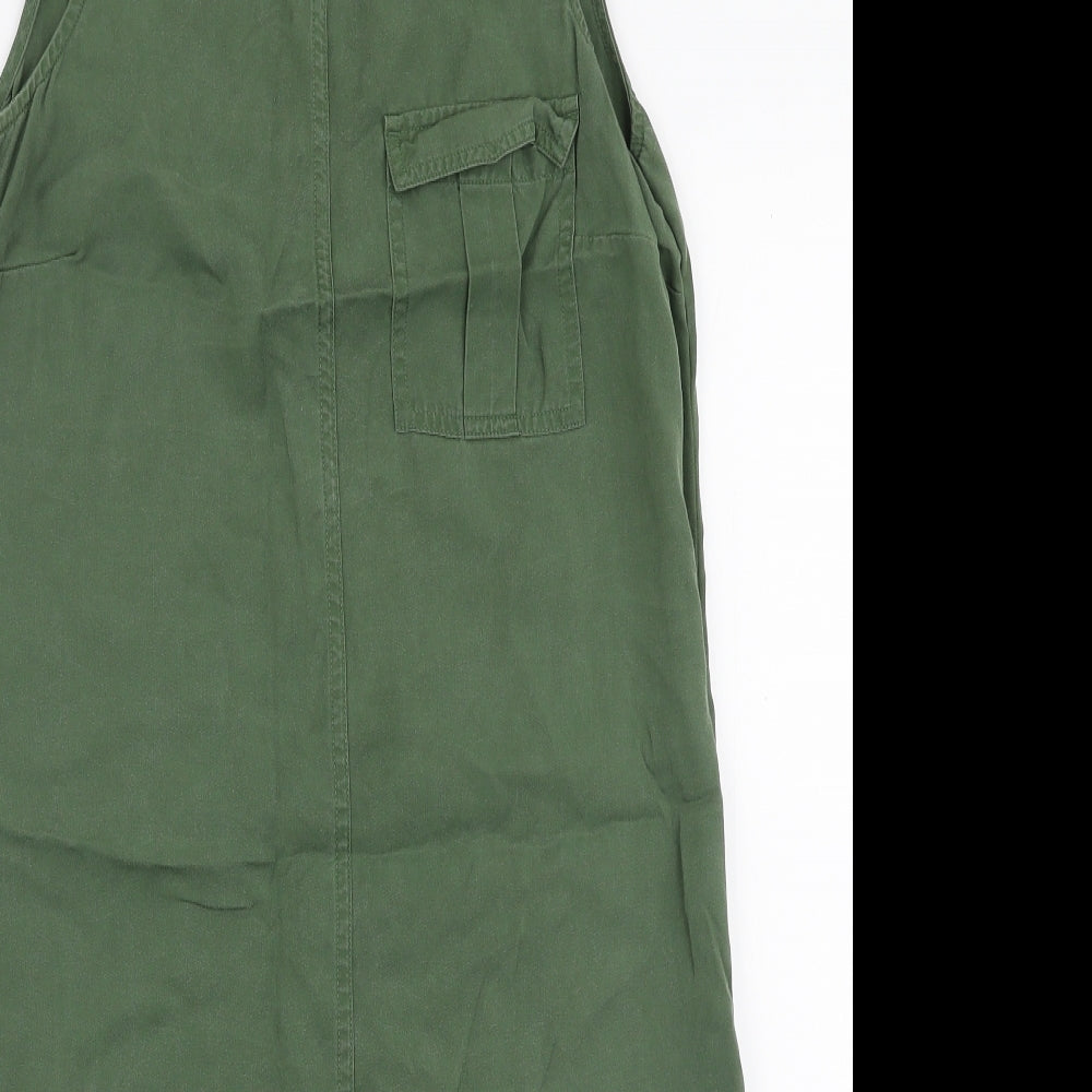 F&F Womens Green  Lyocell A-Line  Size 8  Round Neck Pullover