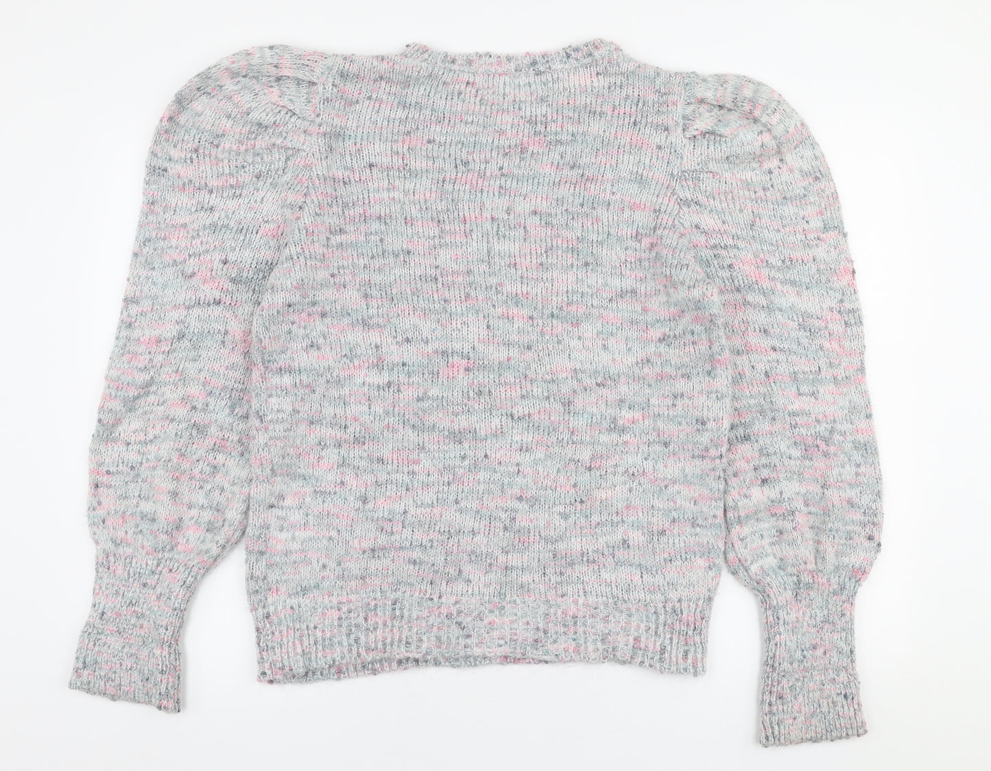 Papaya Womens Multicoloured Round Neck  Acrylic Pullover Jumper Size 14