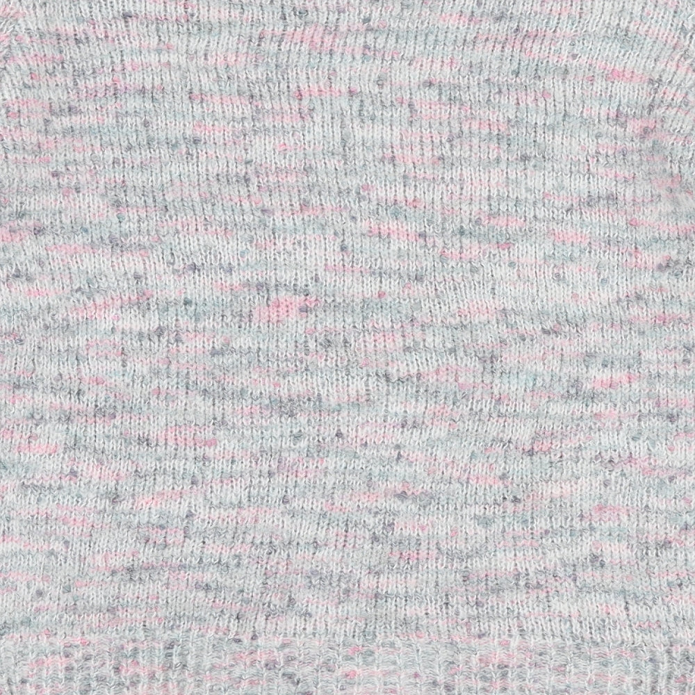 Papaya Womens Multicoloured Round Neck  Acrylic Pullover Jumper Size 14