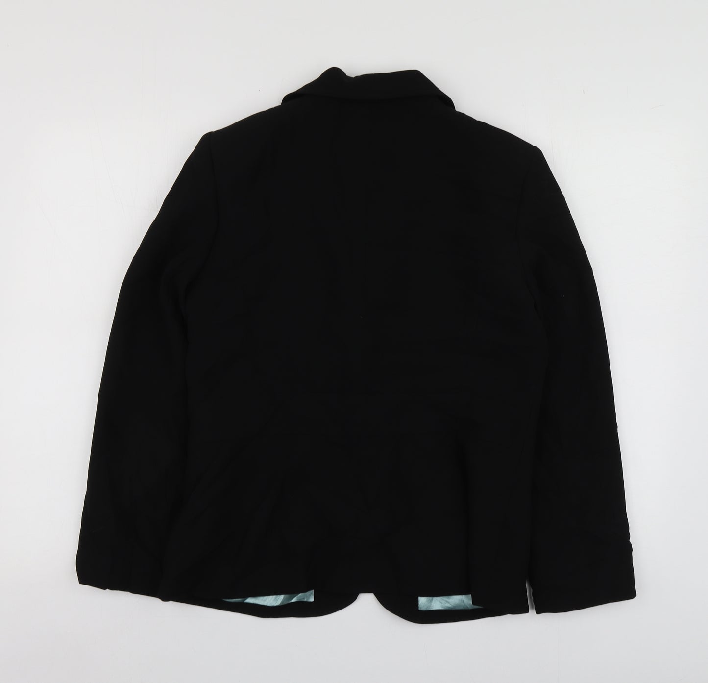 Papaya Womens Black  Polyester Jacket Suit Jacket Size 14