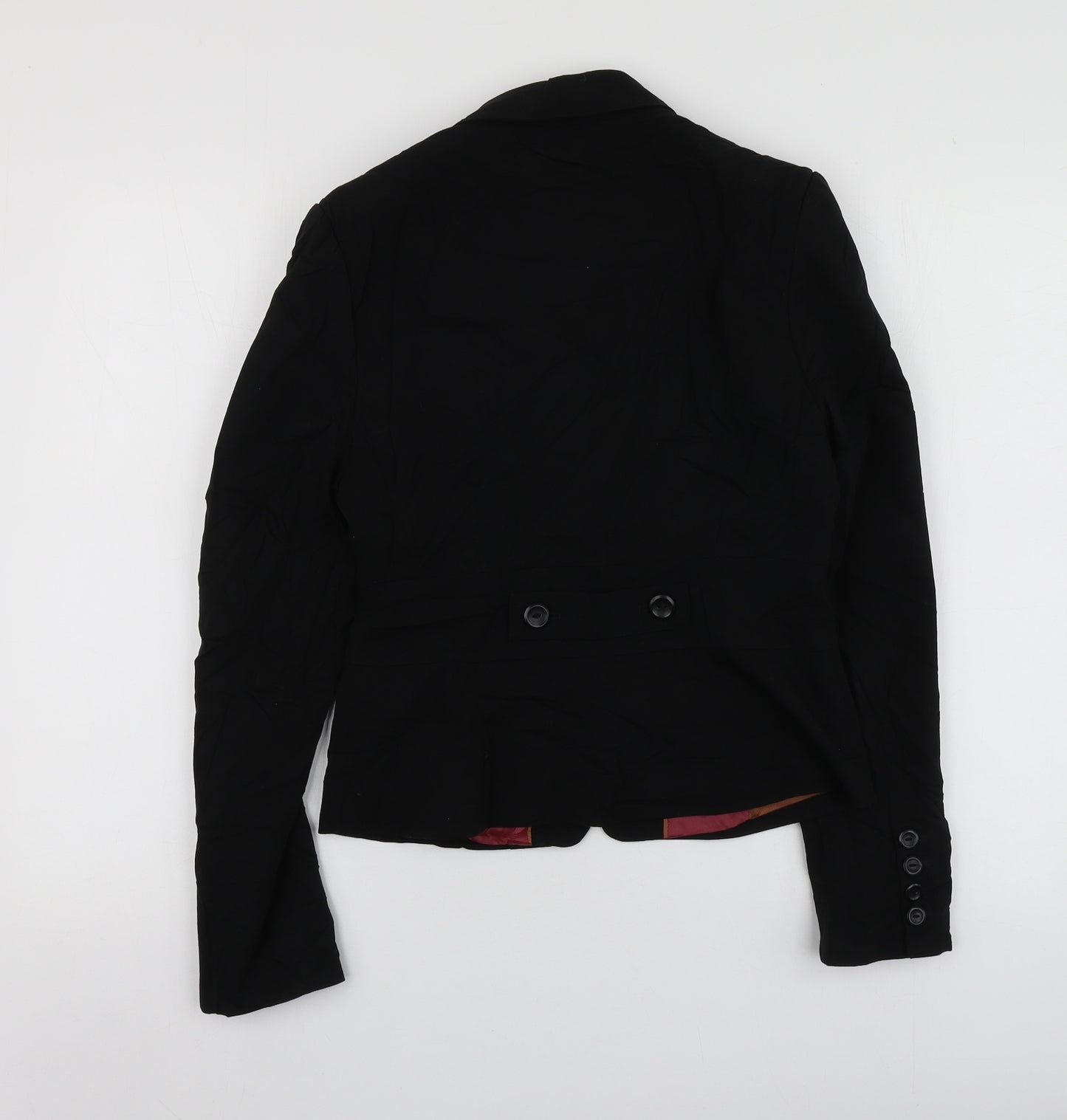 NEXT Womens Black  Polyester Jacket Suit Jacket Size 8