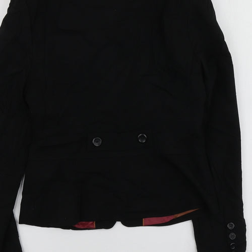 NEXT Womens Black  Polyester Jacket Suit Jacket Size 8