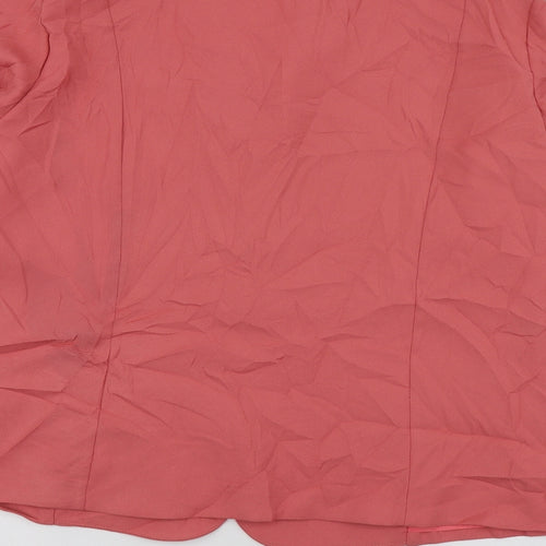 Collection Womens Pink  Polyester Jacket Suit Jacket Size 16