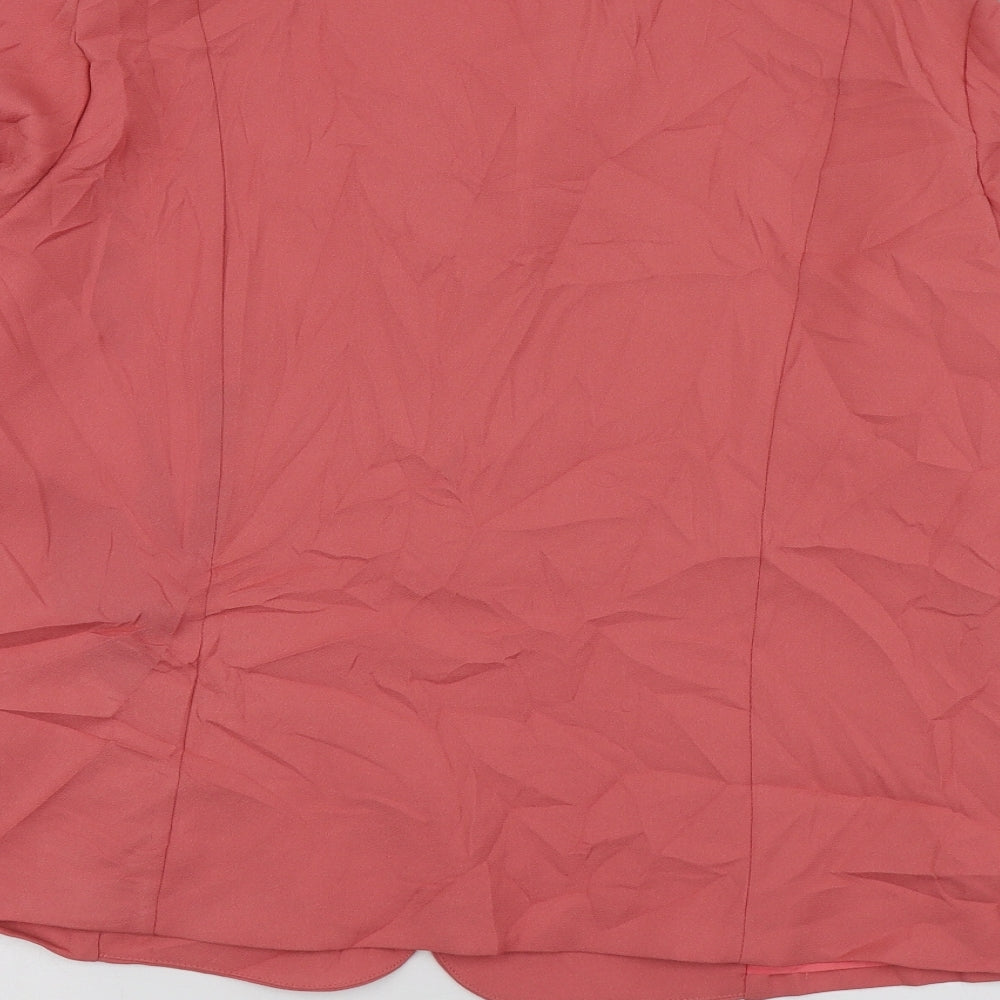Collection Womens Pink  Polyester Jacket Suit Jacket Size 16